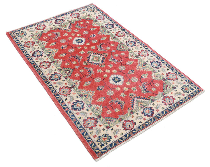 Kazak 3’ 4″ x 4’ 9″ - No. AV38329 - ALRUG Rug Store