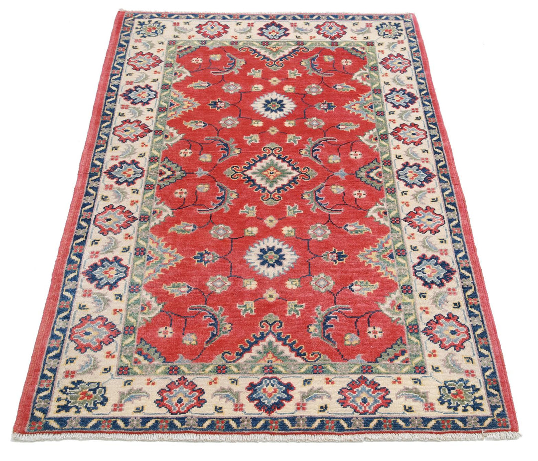 Kazak 3’ 4″ x 4’ 9″ - No. AV38329 - ALRUG Rug Store