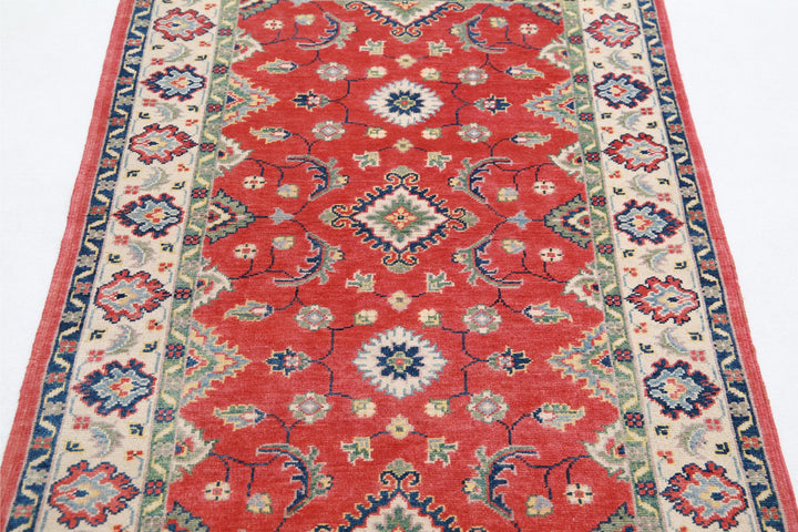 Kazak 3’ 4″ x 4’ 9″ - No. AV38329 - ALRUG Rug Store