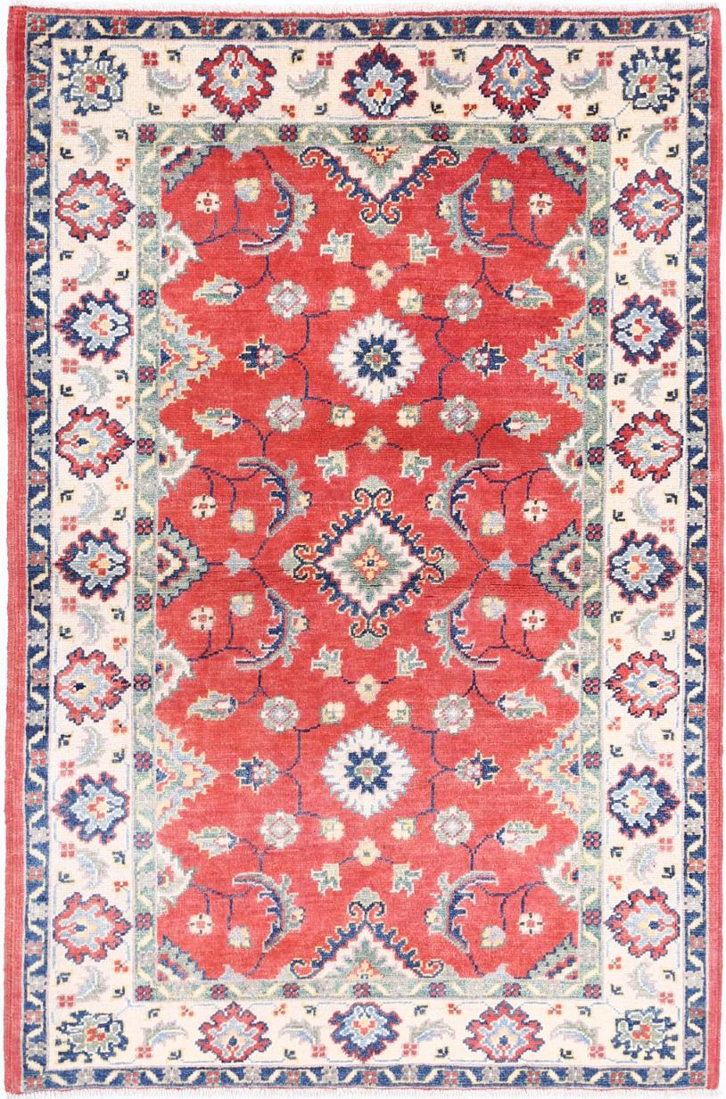 Kazak 3’ 4″ x 4’ 9″ - No. AV38329 - ALRUG Rug Store