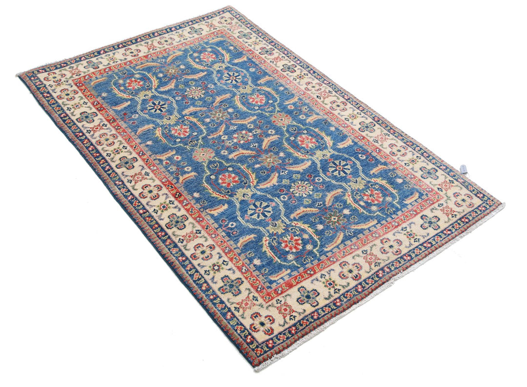 Kazak 3’ 2″ x 4’ 9″ - No. AV20401 - ALRUG Rug Store