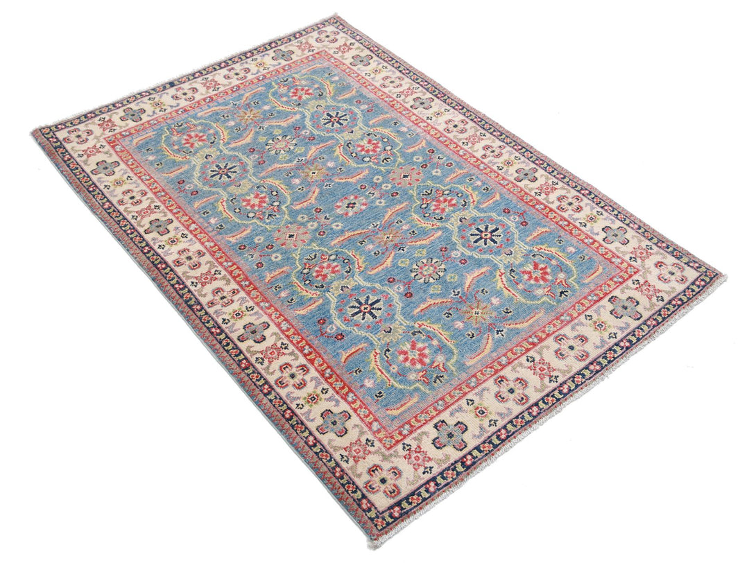 Kazak 3’ 2″ x 4’ 5″ - No. AV49250 - ALRUG Rug Store