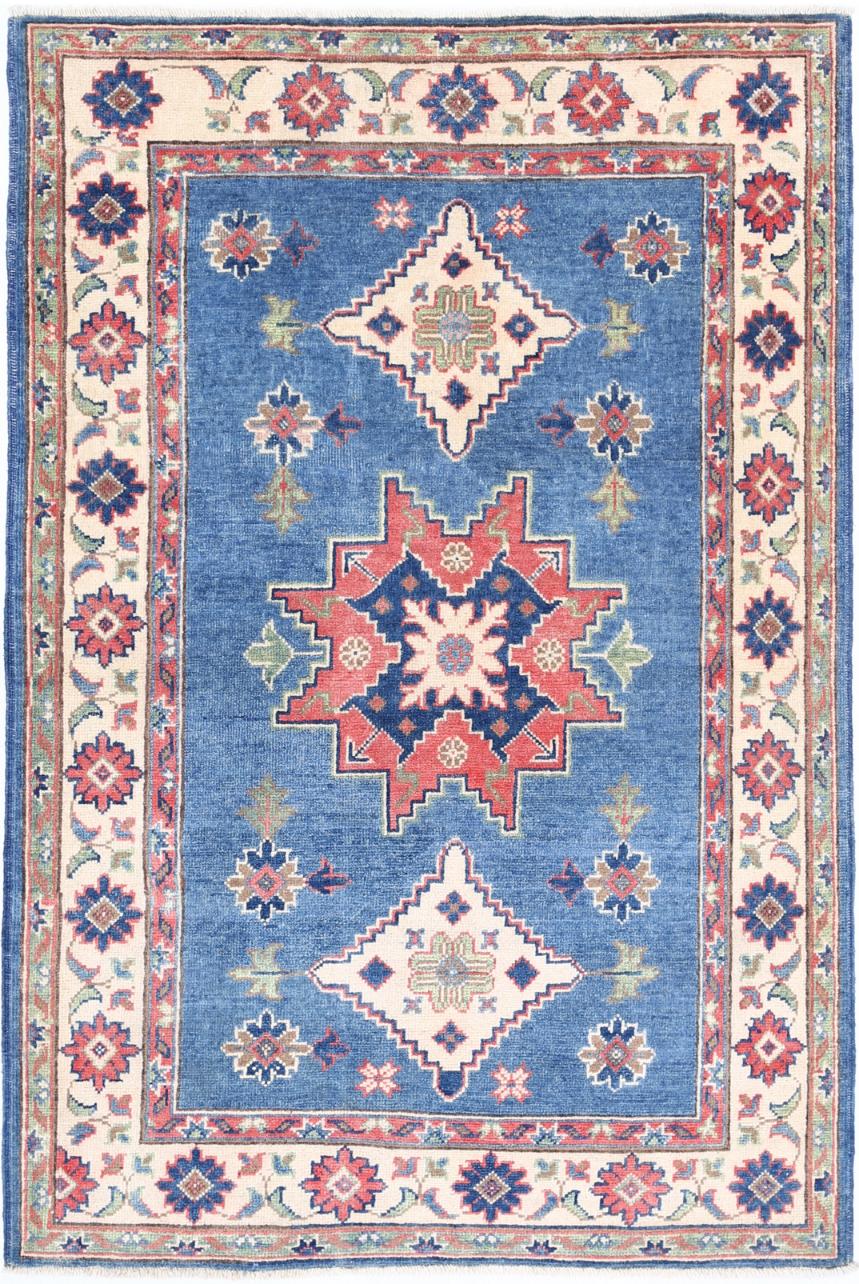 Kazak 3’ 2″ x 4’ 9″ - No. AV39376 - ALRUG Rug Store