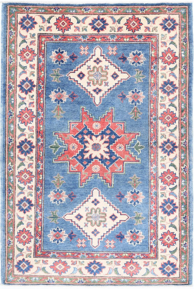 Kazak 3’ 2″ x 4’ 10” - No. AV27987 - ALRUG Rug Store