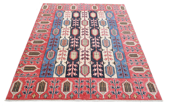 Kazak 4’ 11” x 6’ 7″ - No. AV96333 - ALRUG Rug Store