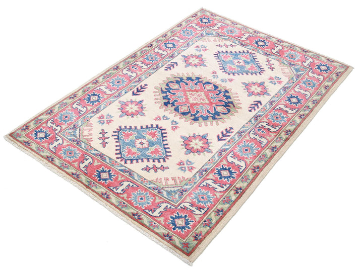 Kazak 3’ 4″ x 4’ 8″ - No. AV50768 - ALRUG Rug Store