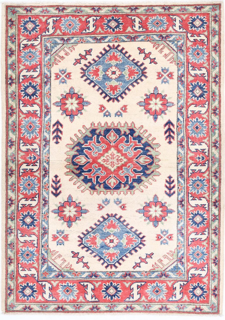 Kazak 3’ 4″ x 4’ 8″ - No. AV50768 - ALRUG Rug Store