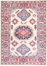 Kazak 3’ 4″ x 4’ 8″ - No. AV50768 - ALRUG Rug Store