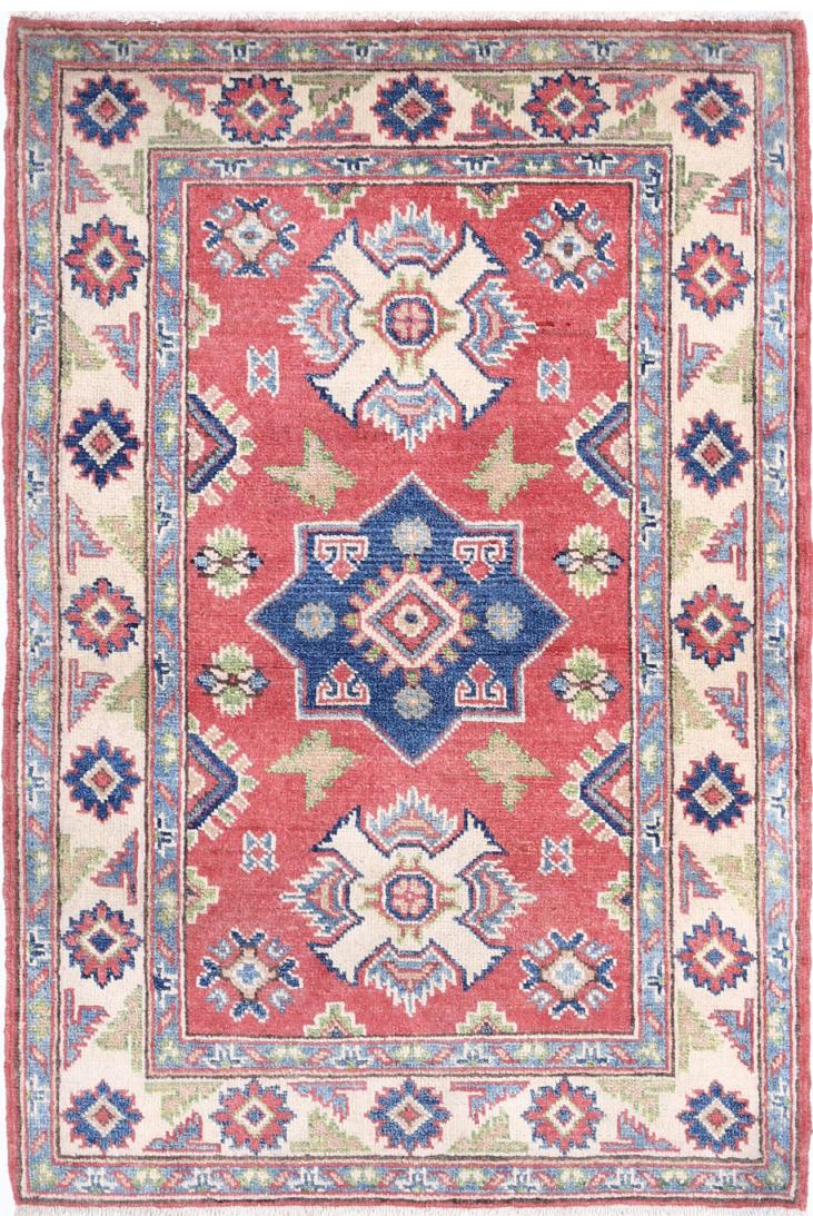 Kazak 2’ 7″ x 3’ 11” - No. AV13196 - ALRUG Rug Store