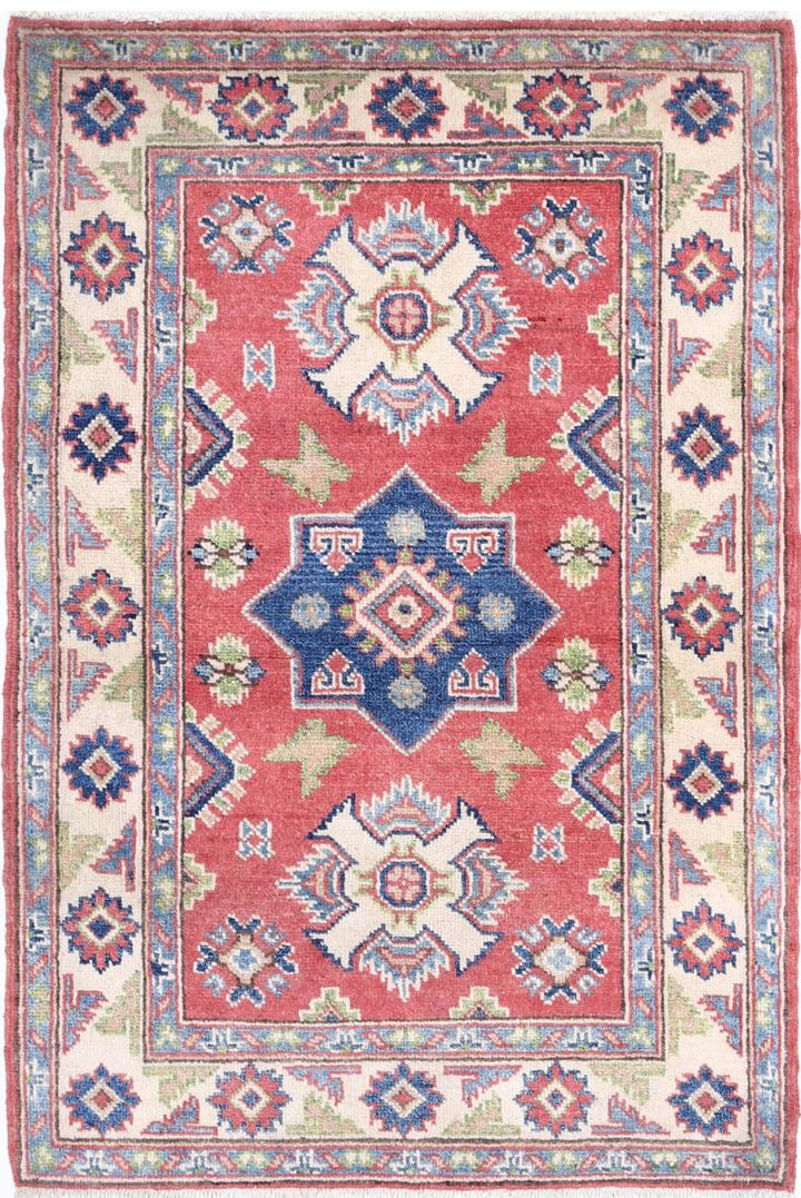Kazak 2’ 7″ x 3’ 11” - No. AV13196 - ALRUG Rug Store