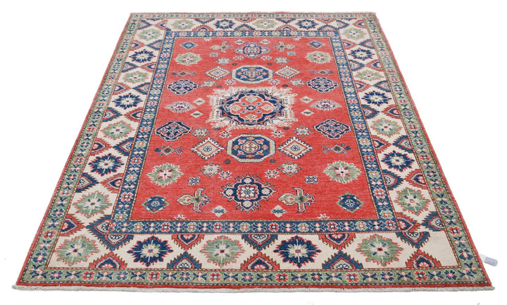 Kazak 4’ 10” x 6’ 0″ - No. AV77844 - ALRUG Rug Store