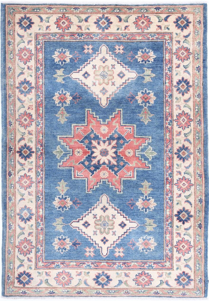 Kazak 3’ 2″ x 4’ 10” - No. AV39607 - ALRUG Rug Store