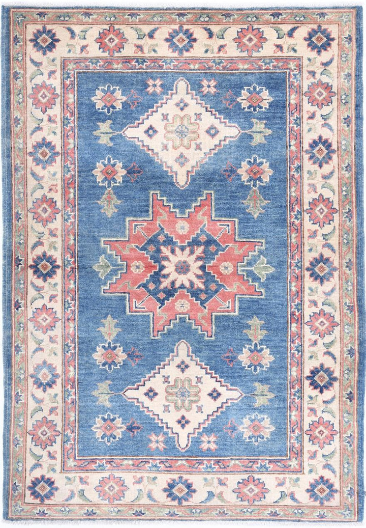 Kazak 3’ 2″ x 4’ 10” - No. AV39607 - ALRUG Rug Store