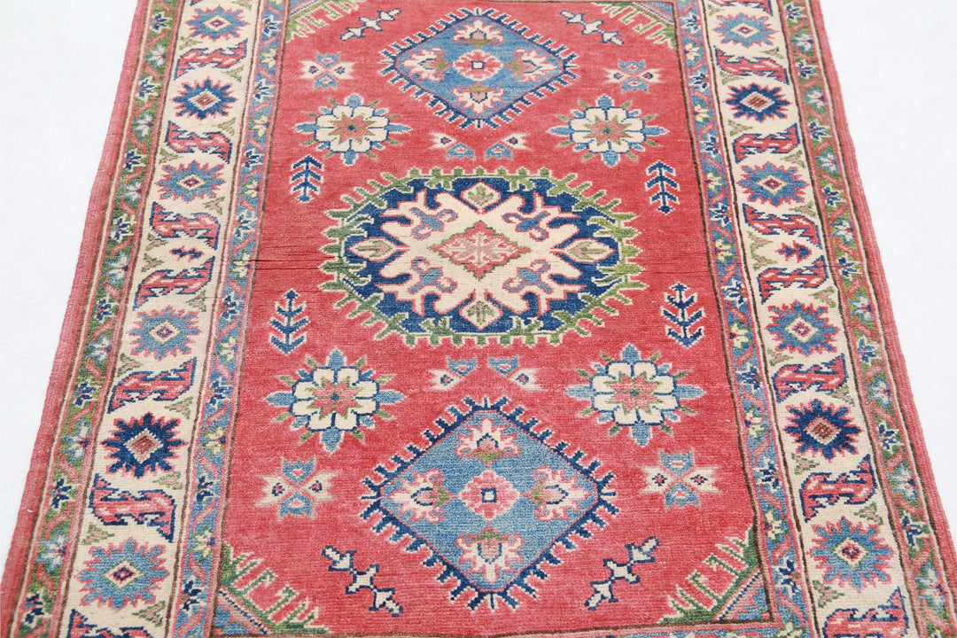 Kazak 3’ 3″ x 4’ 8″ - No. AV44376 - ALRUG Rug Store
