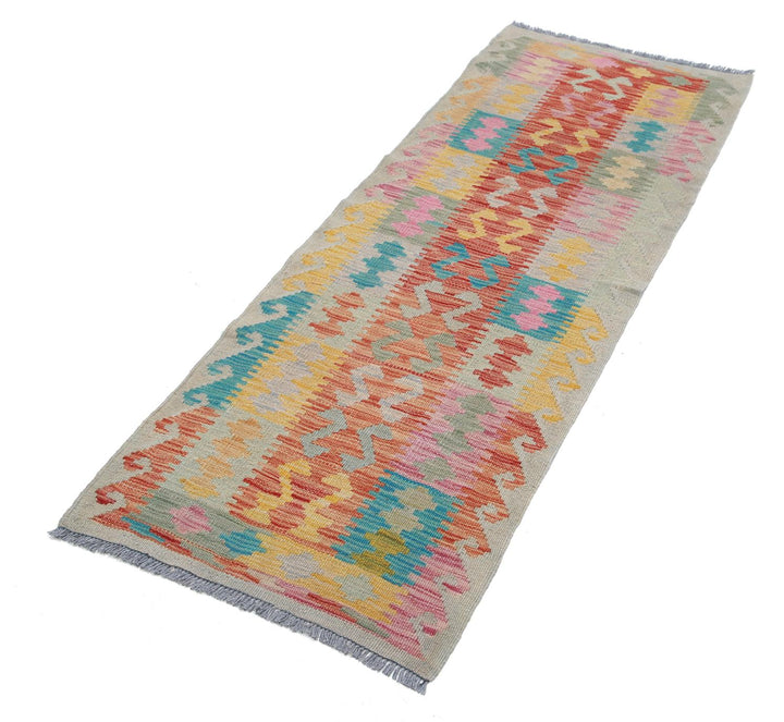 Kilim 2’ 0″ x 5’ 8″ - No. AV96356 - ALRUG Rug Store