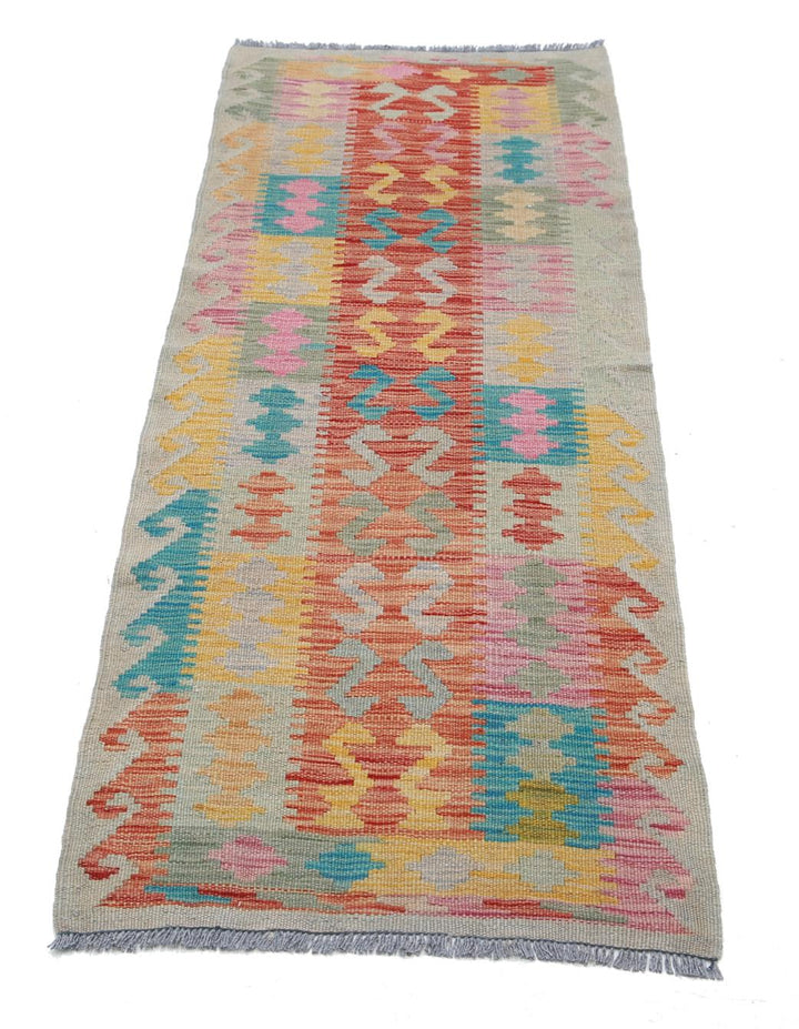 Kilim 2’ 0″ x 5’ 8″ - No. AV96356 - ALRUG Rug Store
