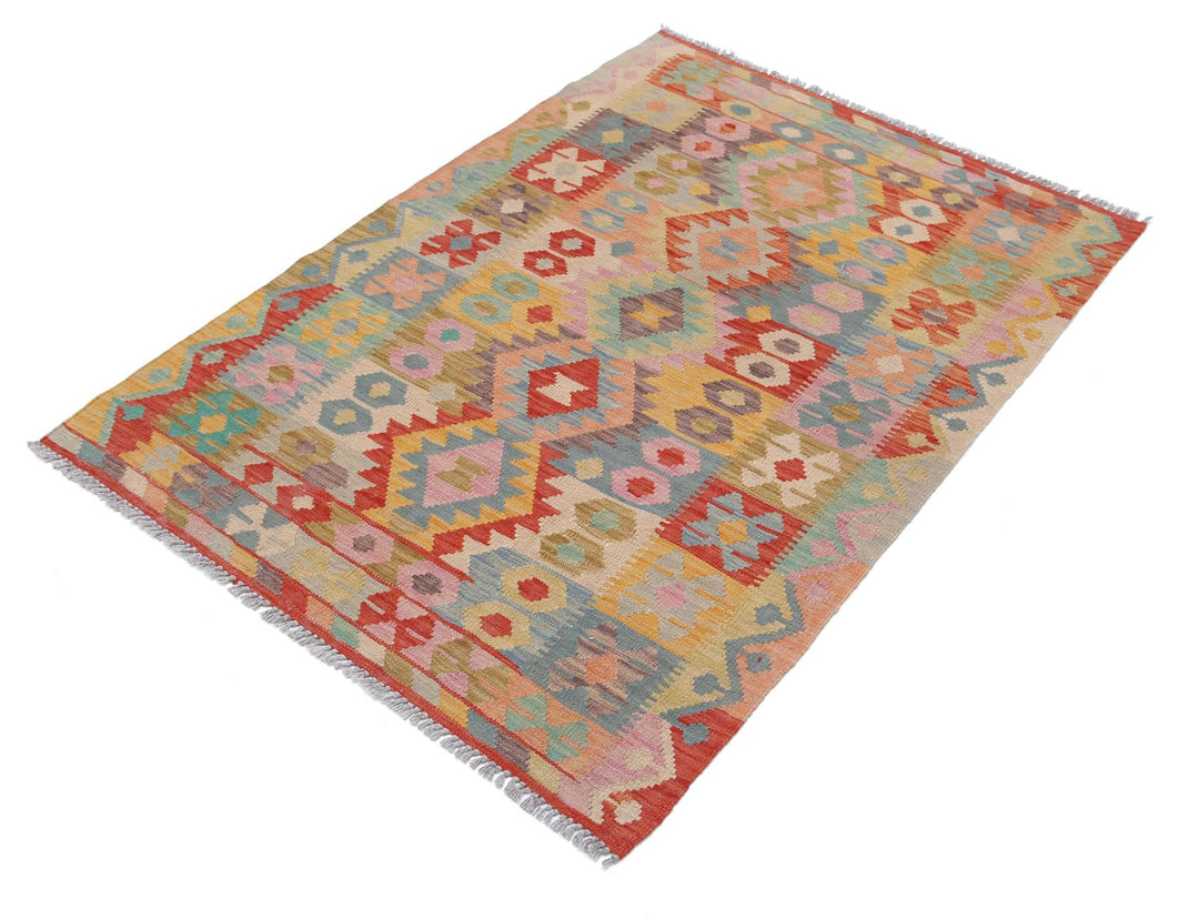 Kilim 3’ 4″ x 4’ 10” - No. AV49135 - ALRUG Rug Store