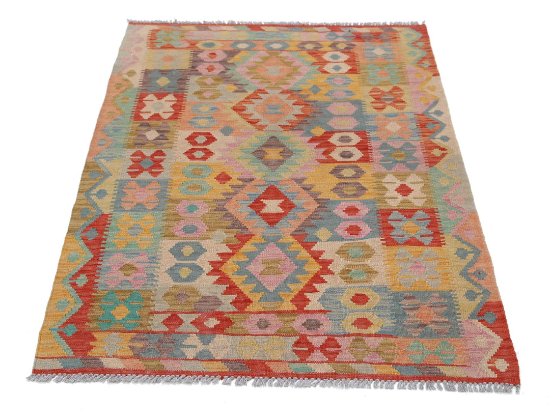 Kilim 3’ 4″ x 4’ 10” - No. AV49135 - ALRUG Rug Store