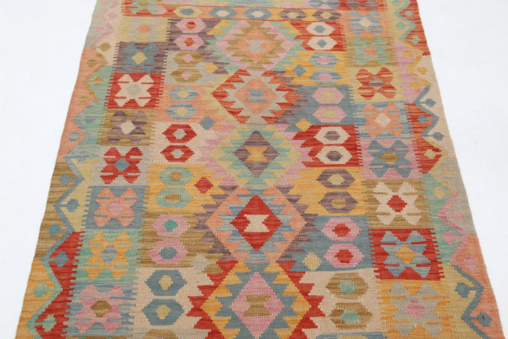 Kilim 3’ 4″ x 4’ 10” - No. AV49135 - ALRUG Rug Store