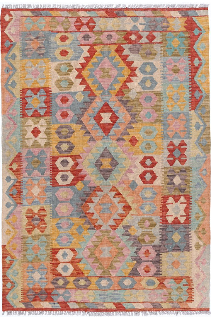 Kilim 3’ 4″ x 4’ 10” - No. AV49135 - ALRUG Rug Store