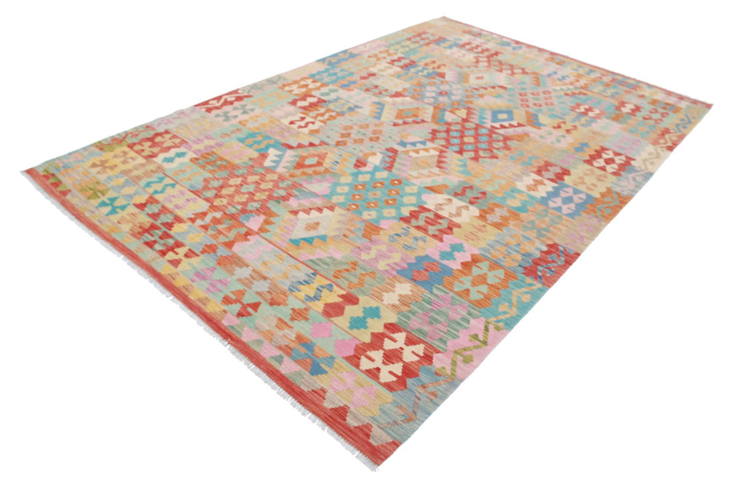 Kilim 6’ 7″ x 9’ 10” - No. AV30498 - ALRUG Rug Store