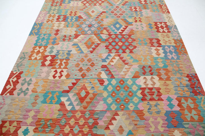 Kilim 6’ 7″ x 9’ 10” - No. AV30498 - ALRUG Rug Store