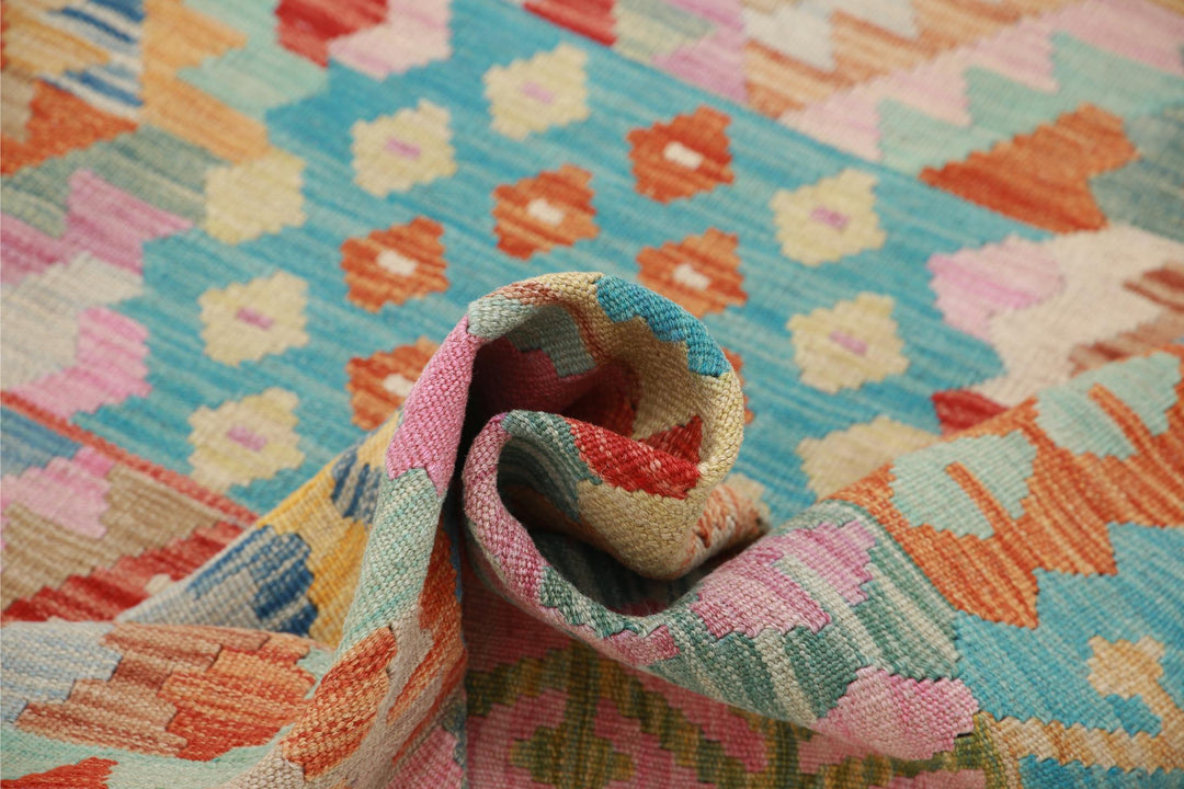 Kilim 6’ 7″ x 9’ 10” - No. AV30498 - ALRUG Rug Store