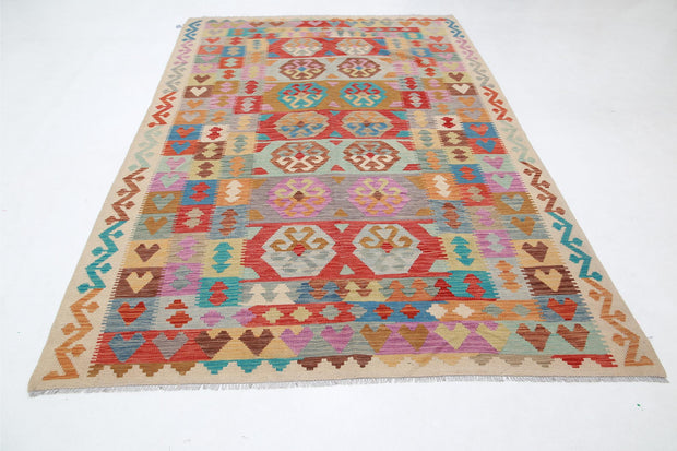 Kilim 6’ 2″ x 9’ 10” - No. AV17896 - ALRUG Rug Store