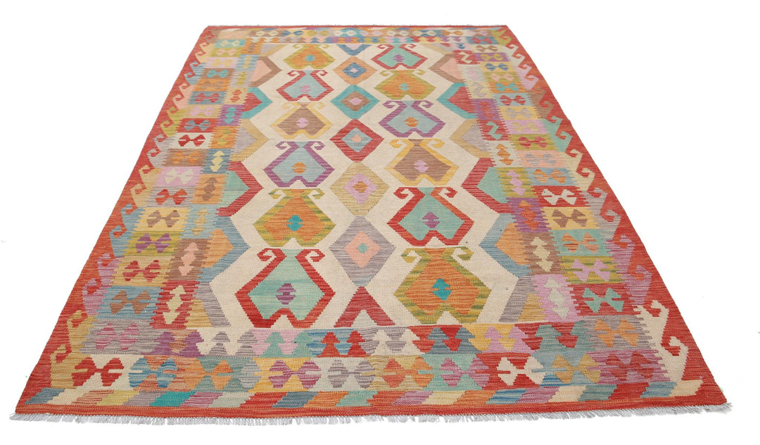 Kilim 6’ 5″ x 9’ 7″ - No. AV65140 - ALRUG Rug Store