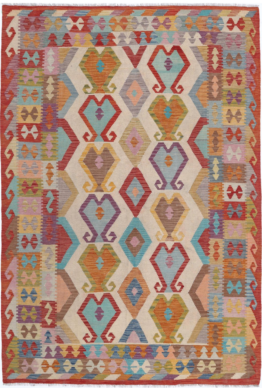 Kilim 6’ 5″ x 9’ 7″ - No. AV65140 - ALRUG Rug Store