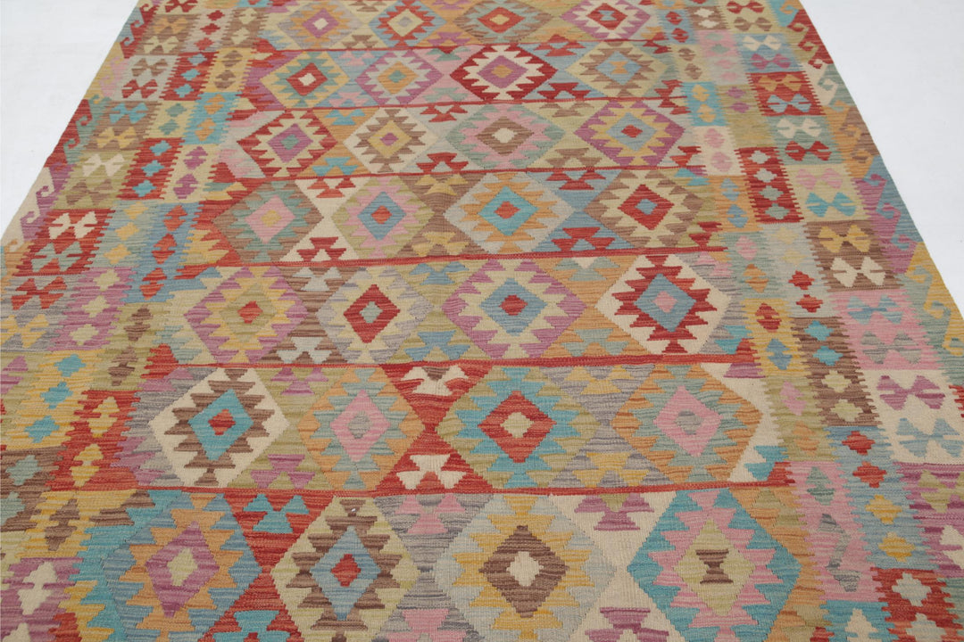 Kilim 6’ 6″ x 9’ 10” - No. AV18478 - ALRUG Rug Store