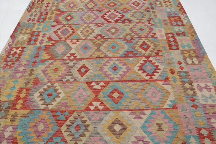 Kilim 6’ 6″ x 9’ 10” - No. AV18478 - ALRUG Rug Store
