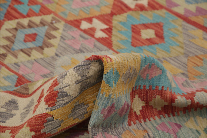 Kilim 6’ 6″ x 9’ 10” - No. AV18478 - ALRUG Rug Store