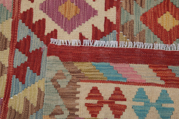 Kilim 6’ 6″ x 9’ 10” - No. AV18478 - ALRUG Rug Store