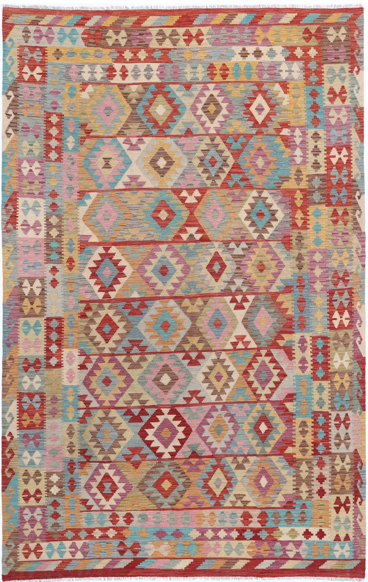 Kilim 6’ 6″ x 9’ 10” - No. AV18478 - ALRUG Rug Store