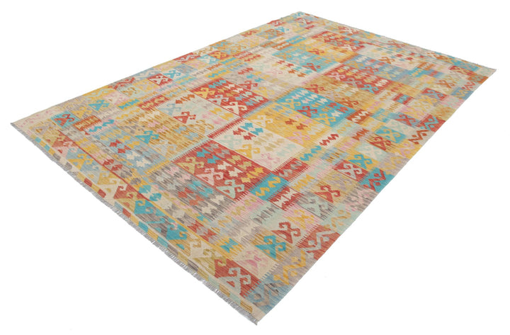 Kilim 6’ 4″ x 9’ 8″ - No. AV19535 - ALRUG Rug Store