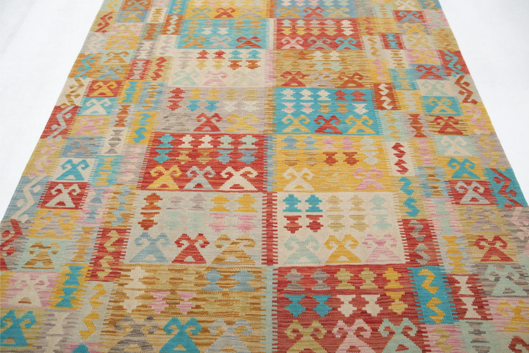Kilim 6’ 4″ x 9’ 8″ - No. AV19535 - ALRUG Rug Store