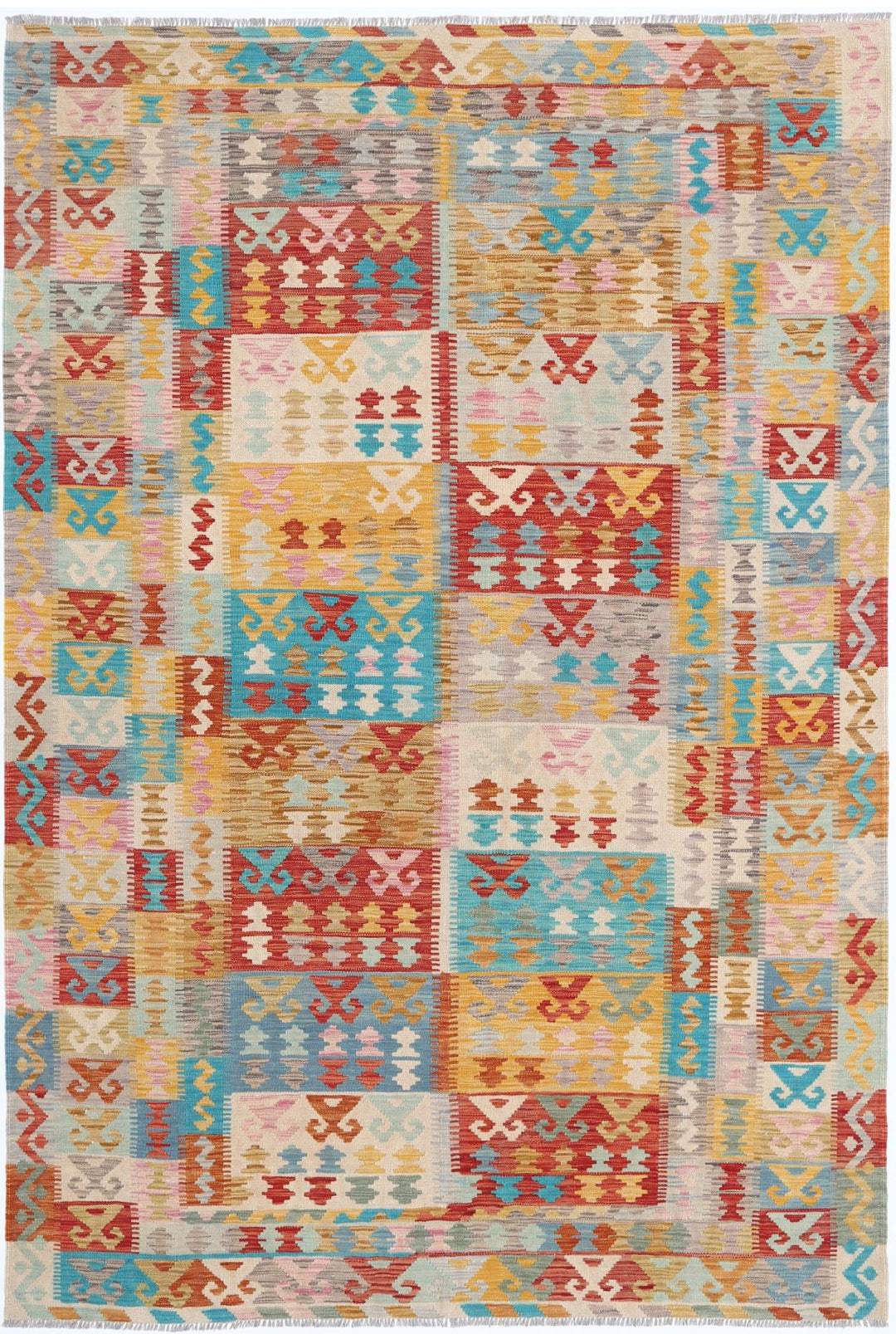 Kilim 6’ 4″ x 9’ 8″ - No. AV19535 - ALRUG Rug Store