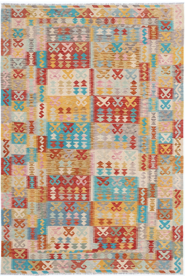 Kilim 6’ 4″ x 9’ 8″ - No. AV19535 - ALRUG Rug Store