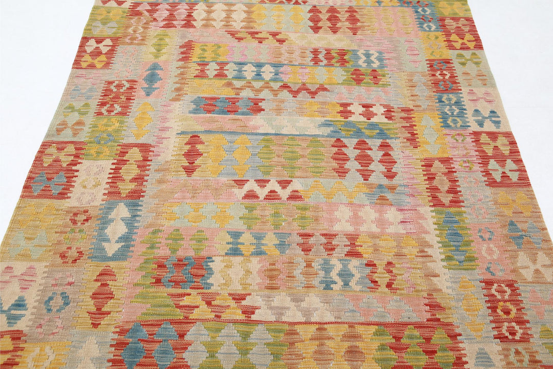 Kilim 4’ 11” x 6’ 7″ - No. AV10101 - ALRUG Rug Store