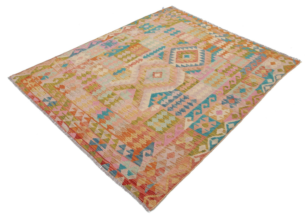 Kilim 5’ 2″ x 6’ 4″ - No. AV18740 - ALRUG Rug Store