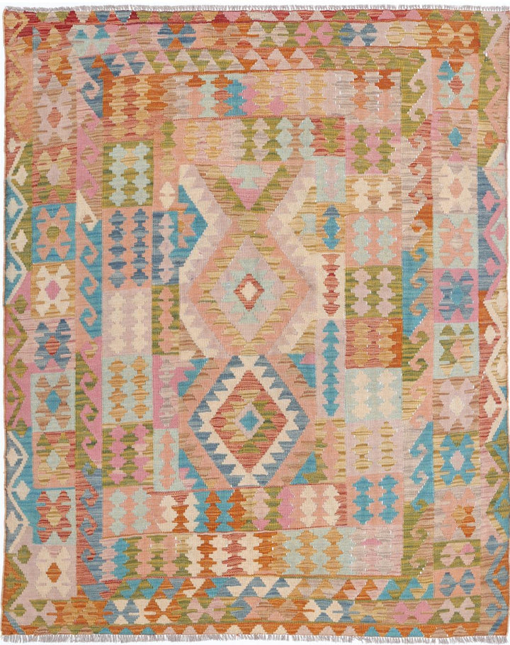 Kilim 5’ 2″ x 6’ 4″ - No. AV18740 - ALRUG Rug Store