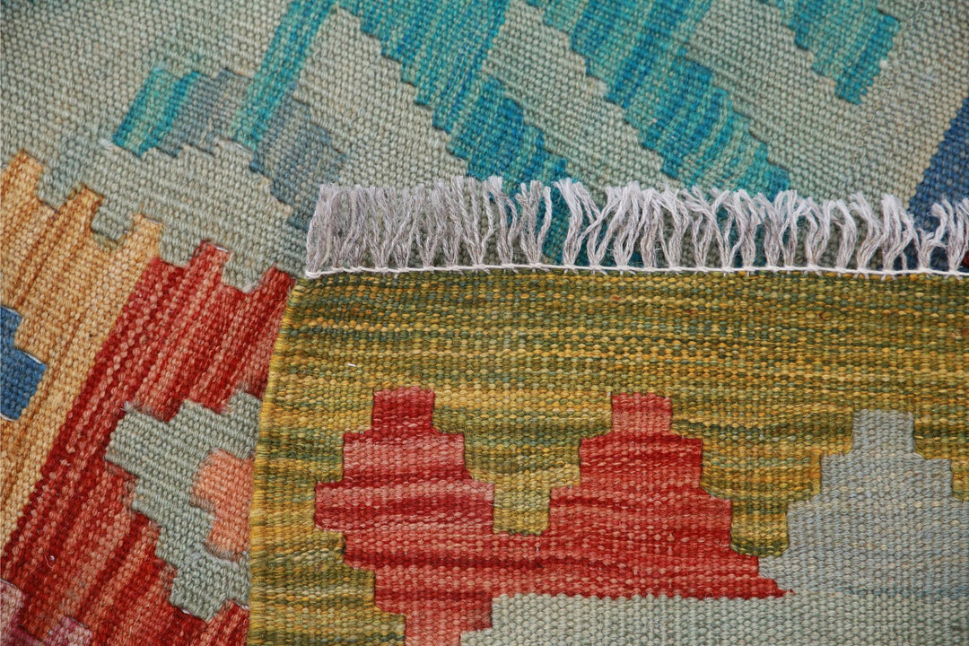 Kilim 6’ 3″ x 9’ 11” - No. AV84838 - ALRUG Rug Store