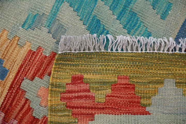 Kilim 6’ 3″ x 9’ 11” - No. AV84838 - ALRUG Rug Store