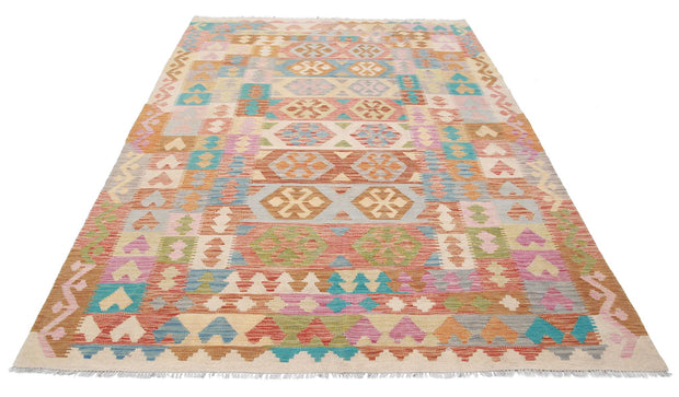 Kilim 6’ 3″ x 9’ 8″ - No. AV13046 - ALRUG Rug Store