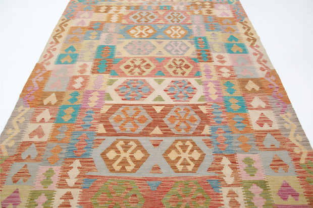 Kilim 6’ 3″ x 9’ 8″ - No. AV13046 - ALRUG Rug Store