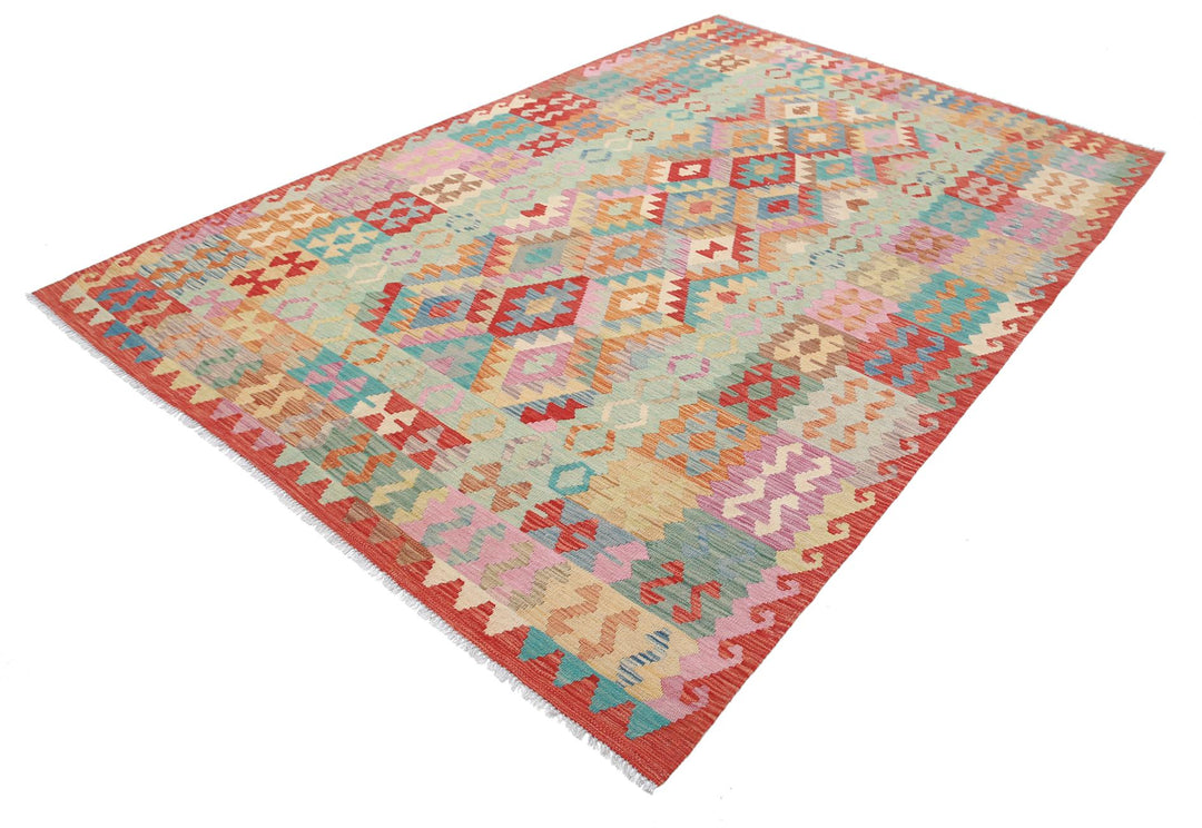 Kilim 6’ 7″ x 9’ 9″ - No. AV97239 - ALRUG Rug Store