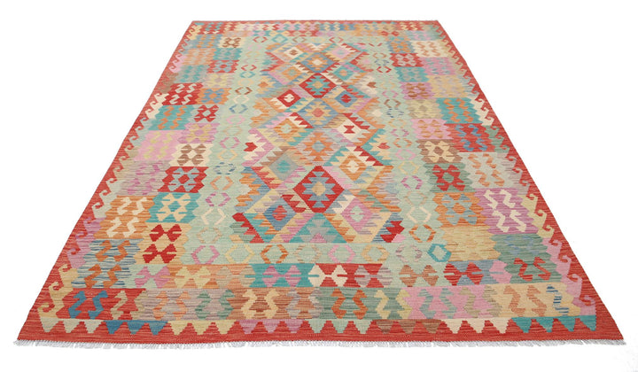 Kilim 6’ 7″ x 9’ 9″ - No. AV97239 - ALRUG Rug Store