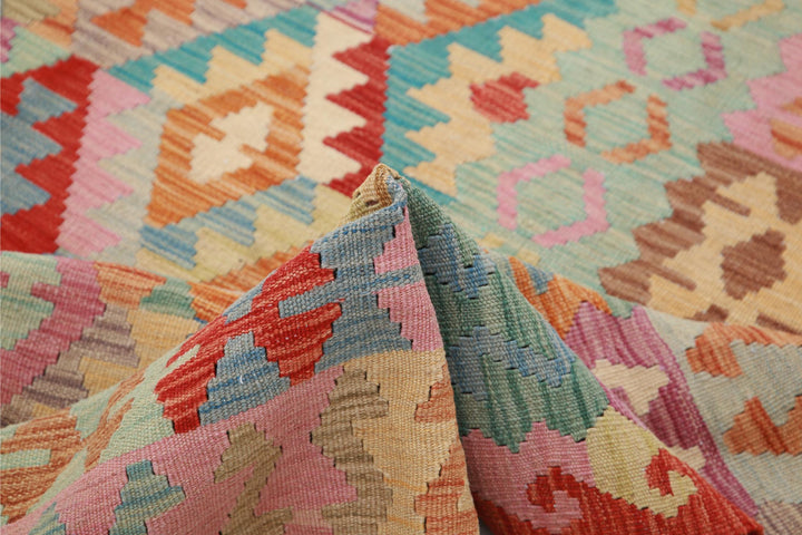 Kilim 6’ 7″ x 9’ 9″ - No. AV97239 - ALRUG Rug Store