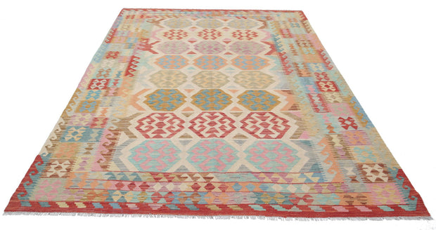 Kilim 6’ 6″ x 9’ 7″ - No. AV57336 - ALRUG Rug Store